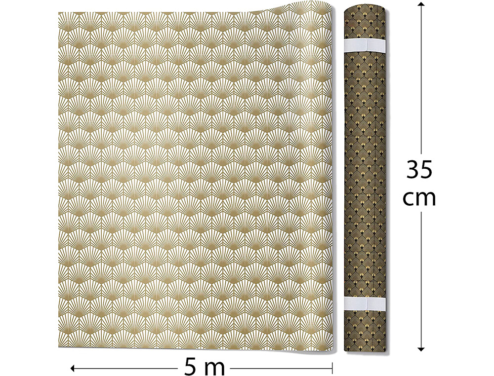 SET D'EMBALLAGE CADEAU PAON COMPOS  DE 2 ROULEAUX TINY    ROLLS 5MX0,35CM + 1 ROULEAU   BOLDUC 20M + 10  TIQUETTES