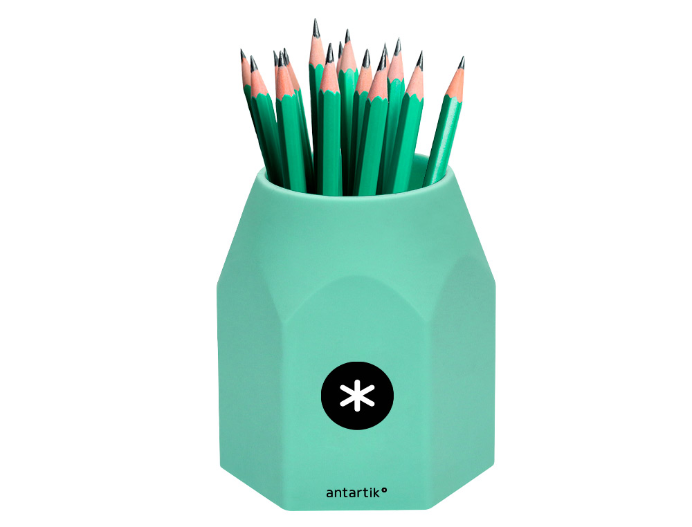 POT A CRAYONS ANTARTIK HEXAGONAL SILICONE SOFT TOUCH 95X75X80 MM COLORIS PASTELS   ASSORTIS