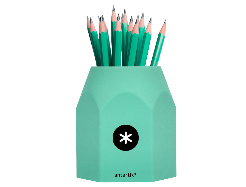 POT A CRAYONS ANTARTIK HEXAGONAL SILICONE SOFT TOUCH 95X75X80 MM COLORIS PASTELS   ASSORTIS