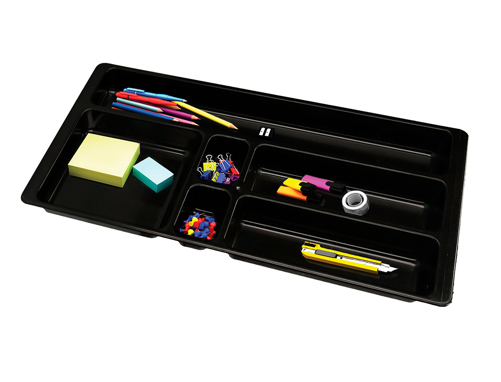ORGANISATEUR TIROIR Q-CONNECT AMOVIBLE 344X160X33 MM COLORIS NOIR