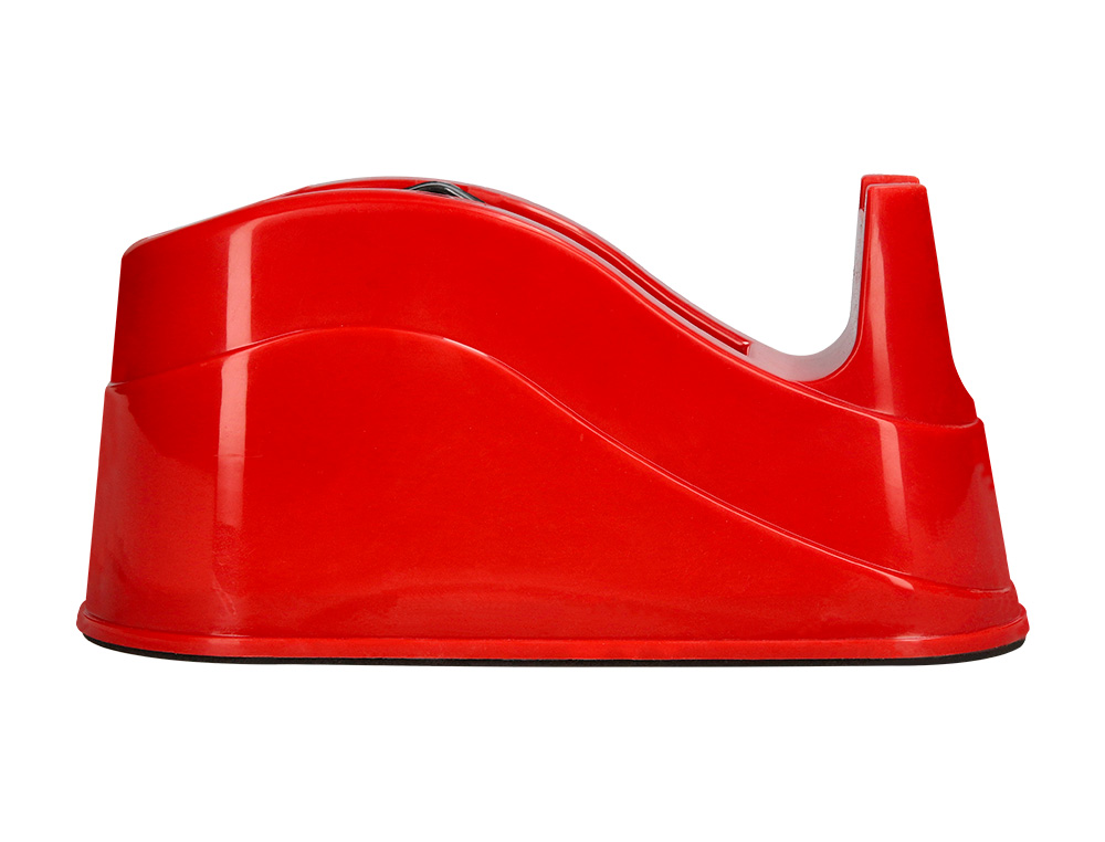 DEVIDOIR DE COMPTOIR DE RUBAN ADHESIF POUR ROULEAU DE 66M 220X100X70 MM COLORIS ROUGE