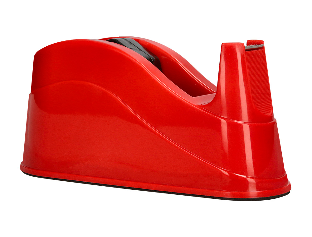 DEVIDOIR DE COMPTOIR DE RUBAN ADHESIF POUR ROULEAU DE 66M 220X100X70 MM COLORIS ROUGE