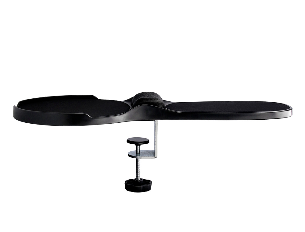 ACCOUDOIR ERGONOMIQUE Q-CONNECT AVEC TAPIS DE SOURIS SUPPORT POIGNET 220X140X480 MM COLORIS NOIR