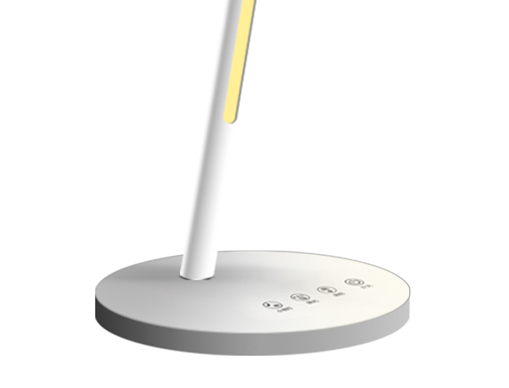 LAMPE DE BUREAU Q-CONNECT ABS TACTILE 6W 32 LED CCT 3000K-6300K 360LM E=1000LUX COLORIS BLANC