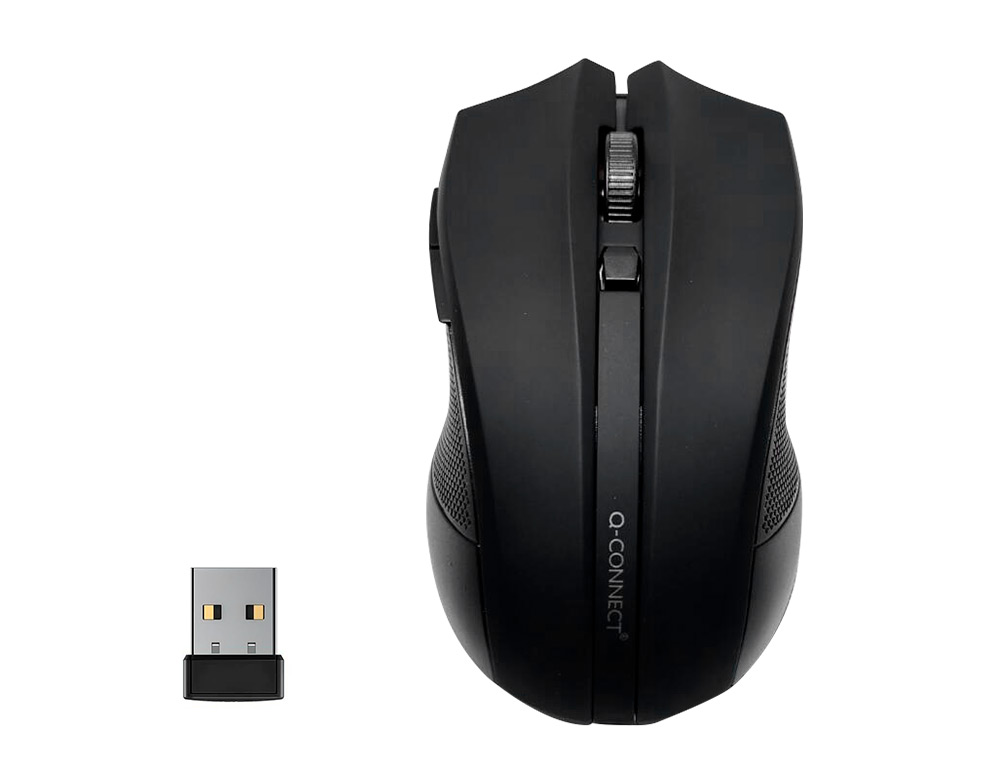 SOURIS Q-CONNECT SANS FIL OPTIQUE 1000DPI RECEPTEUR USB 2,4GHZ COLORIS NOIR