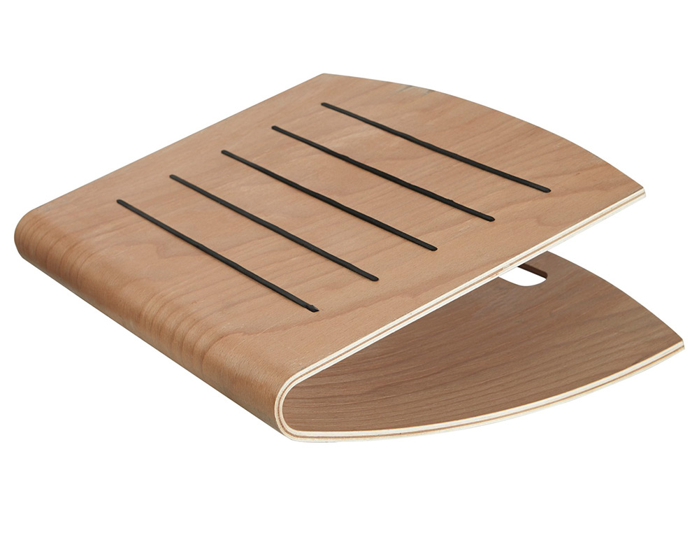 REPOSE PIEDS ALBA ERGONOMIQUE DESIGN EN BOIS 45X35X13,5CM