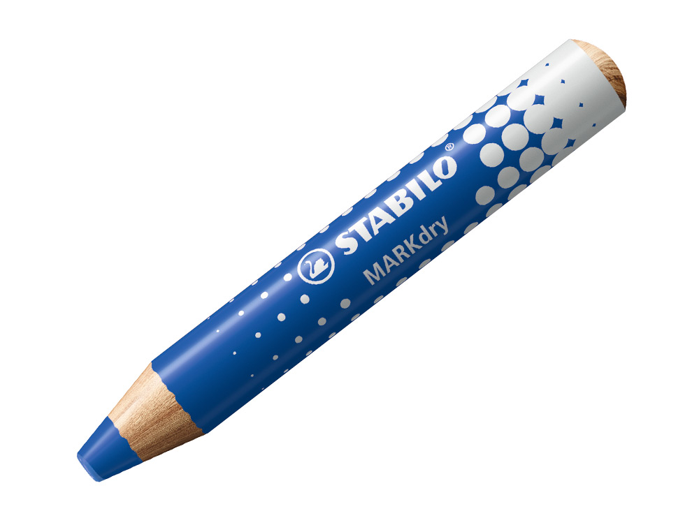 CRAYON MARQUEUR STABILO MARKDRY POUR ECRIRE SUR DE TABLEAU BLANC COLORIS BLEU