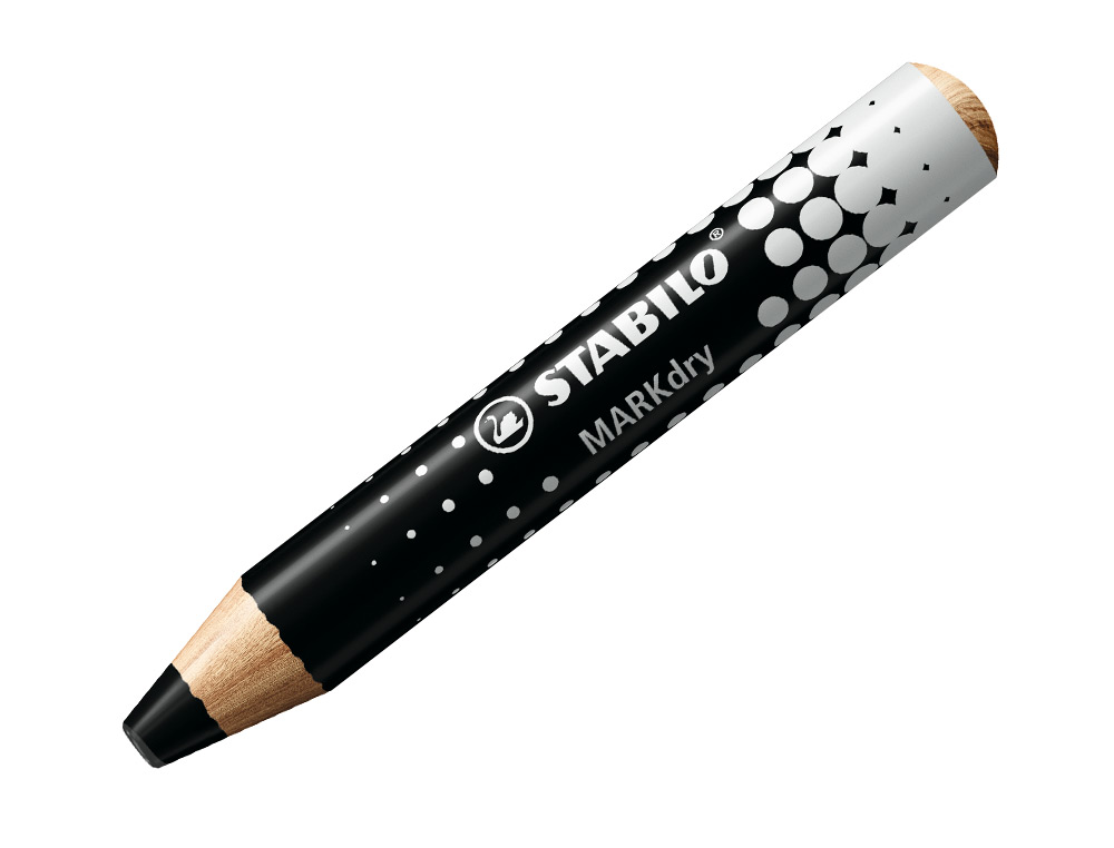CRAYON MARQUEUR STABILO MARKDRY POUR ECRIRE SUR DE TABLEAU BLANC COLORIS NOIR