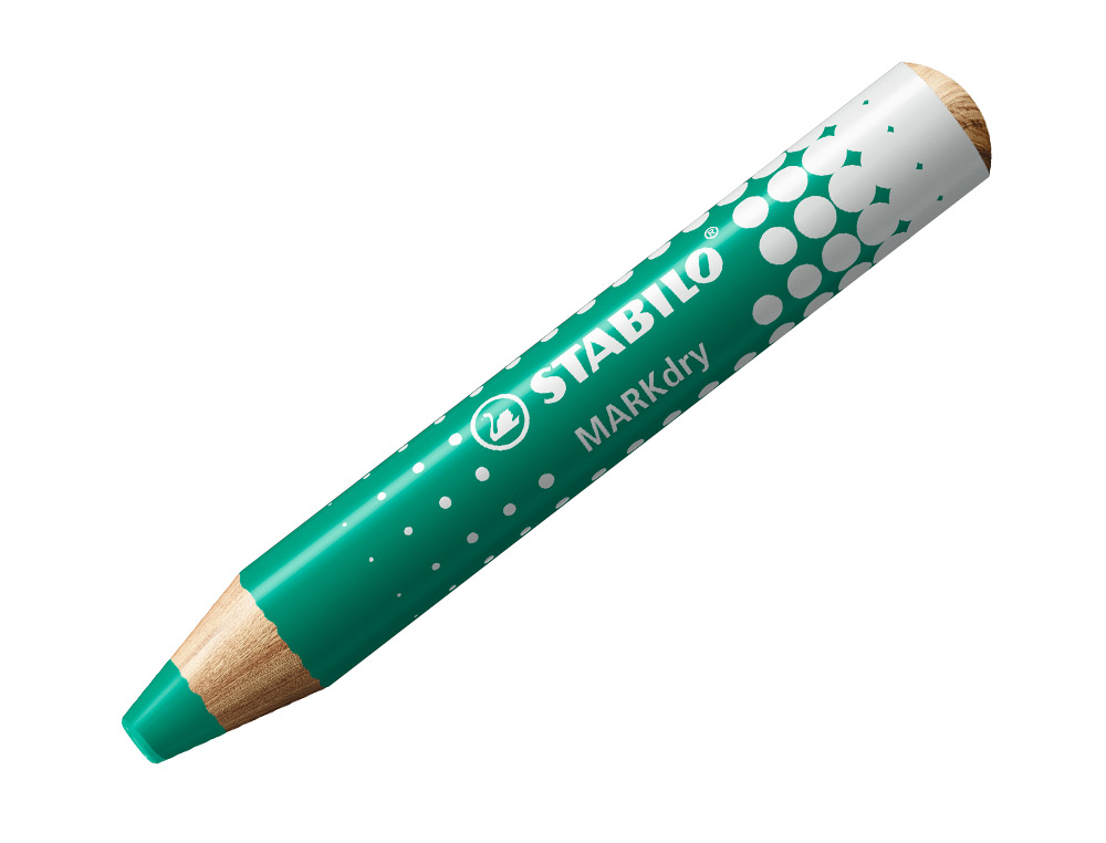 CRAYON MARQUEUR STABILO MARKDRY POUR ECRIRE SUR TABLEAU BLANC COLORIS VERT