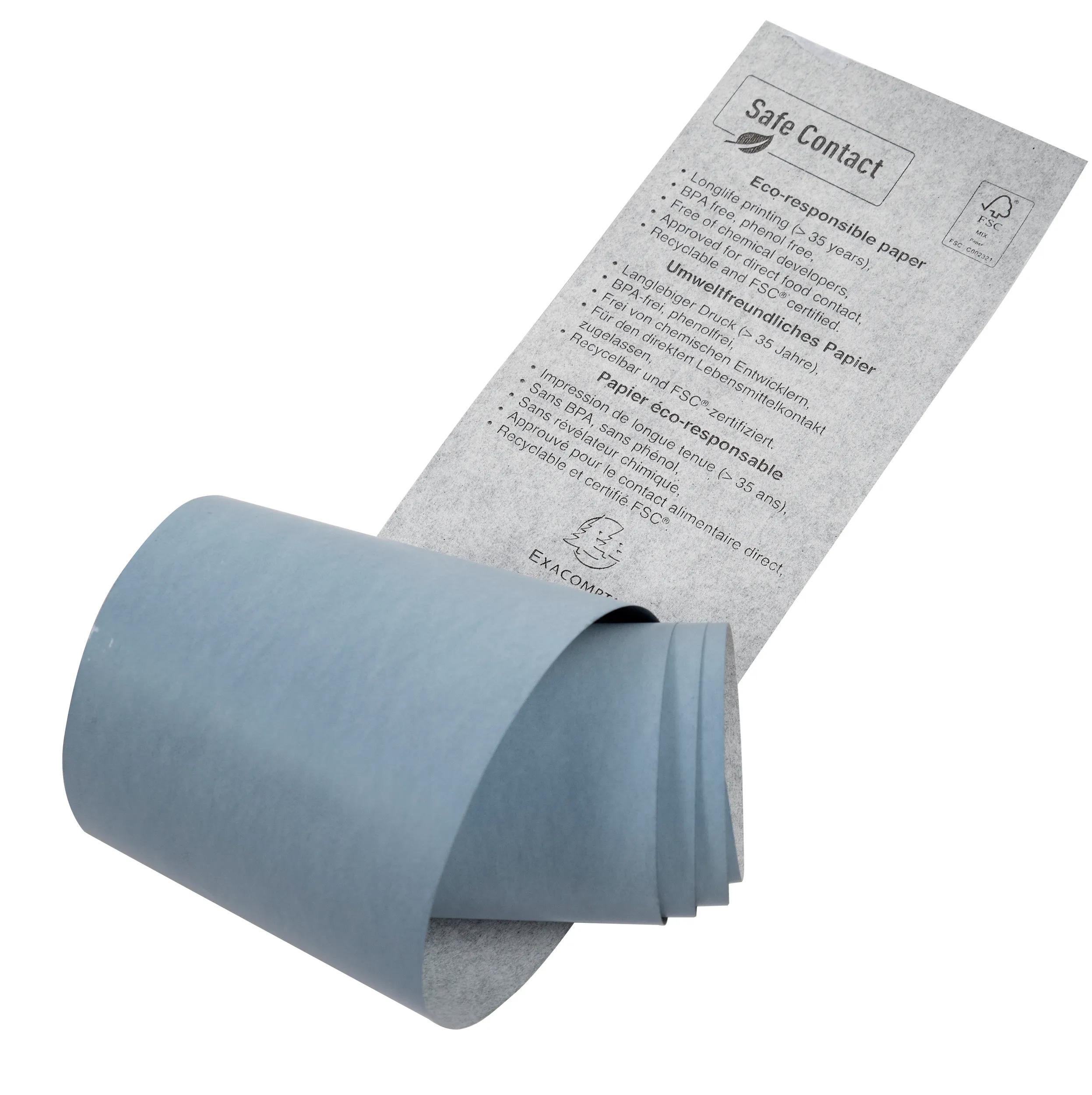 BOBINE THERMIQUE EXACOMPTA EXABLUE TPE 57X40MM 55G LONG. 18M IMPRESSION VERSO TRES LONGUE CONSERVATION BOITE 20 UNITES