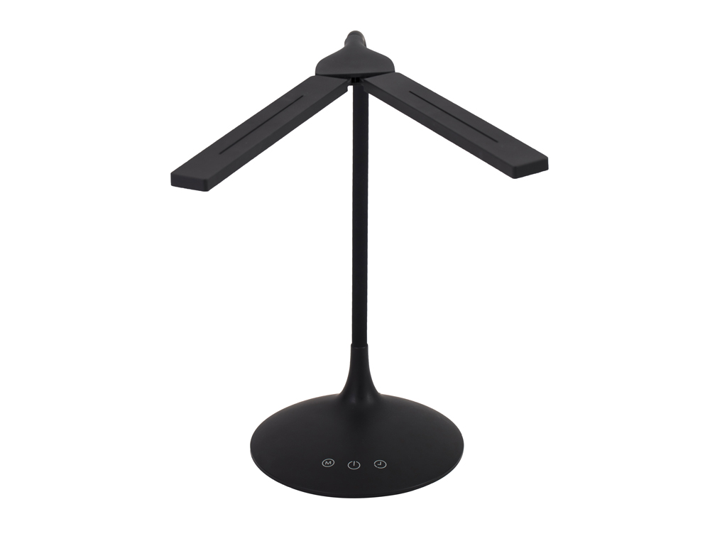 LAMPE LED ALBA 2 TETES ORIENTABLES SANS FIL TRANSPORTABLE LONGUEUR 27CM BASE DIAM. 17CM BRAS 36CM