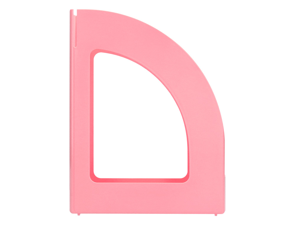 PORTE-REVUES Q-CONNECT PLASTIQUE 320X250X80MM COLORIS ROSE PASTEL