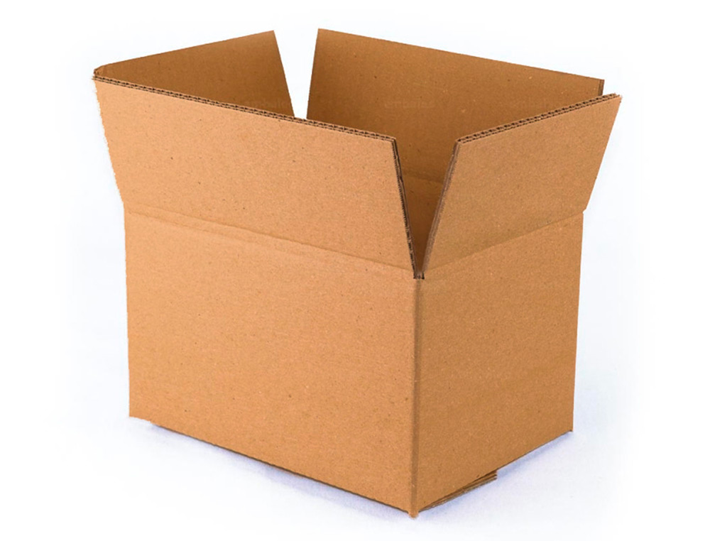 CAISSE AMERICAINE Q-CONNECT ULTRA-RESISTANTE CARTON       RECYCLE DOUBLE CANNELURE 7MM  420X200X300MM COLORIS KRAFT