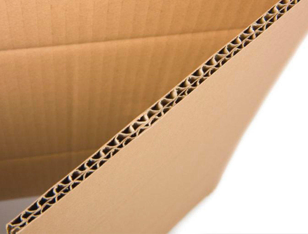 CAISSE AMERICAINE Q-CONNECT ULTRA-RESISTANTE CARTON       RECYCLE DOUBLE CANNELURE 7MM  420X200X300MM COLORIS KRAFT