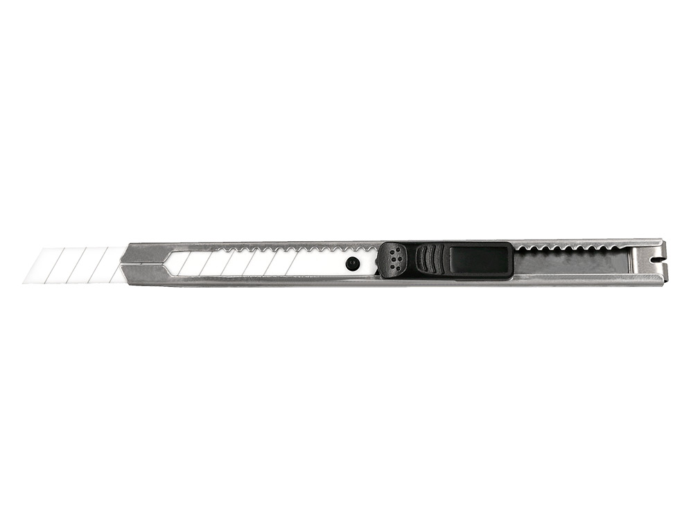 CUTTER XD-C18 Q-CONNECT METALLIQUE LAME 9MM EN CERAMIQUE RETRACTABLE INTERCHANGEABLE AVEC FREIN DE SECURITE