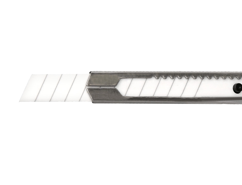 CUTTER XD-C18 Q-CONNECT METALLIQUE LAME 9MM EN CERAMIQUE RETRACTABLE INTERCHANGEABLE AVEC FREIN DE SECURITE