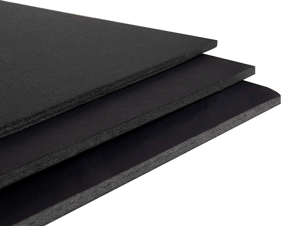CARTON PLUME LIDERPAPEL DOUBLE-FACE 70X100CM EPAISSEUR 5MM COLORIS NOIR