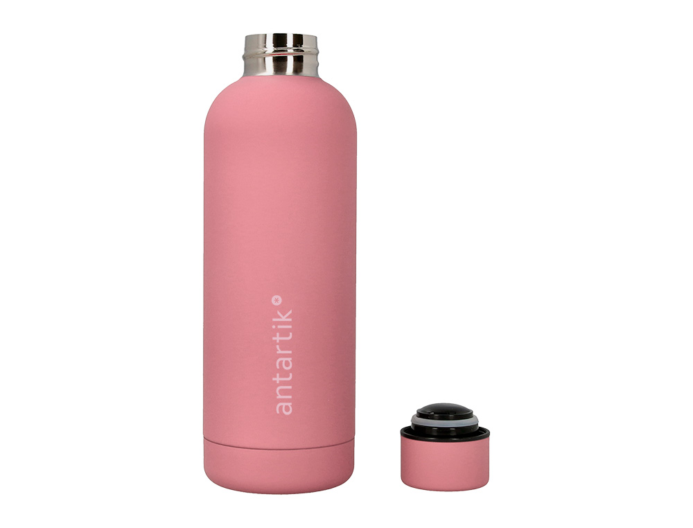 BOUTEILLE ISOTHERME ANTARTIK ACIER INOXYDABLE SANS BPA 500ML COLORIS ROSE