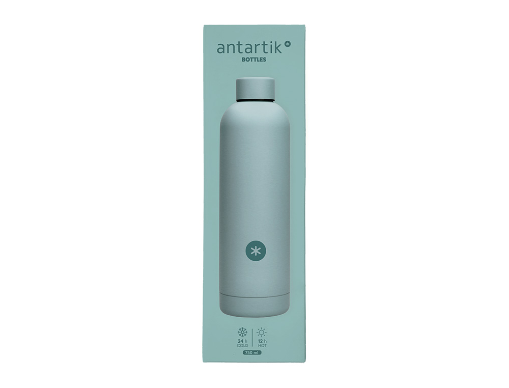 BOUTEILLE ISOTHERME ANTARTIK ACIER INOXYDABLE SANS BPA 750ML COLORIS MENTHE