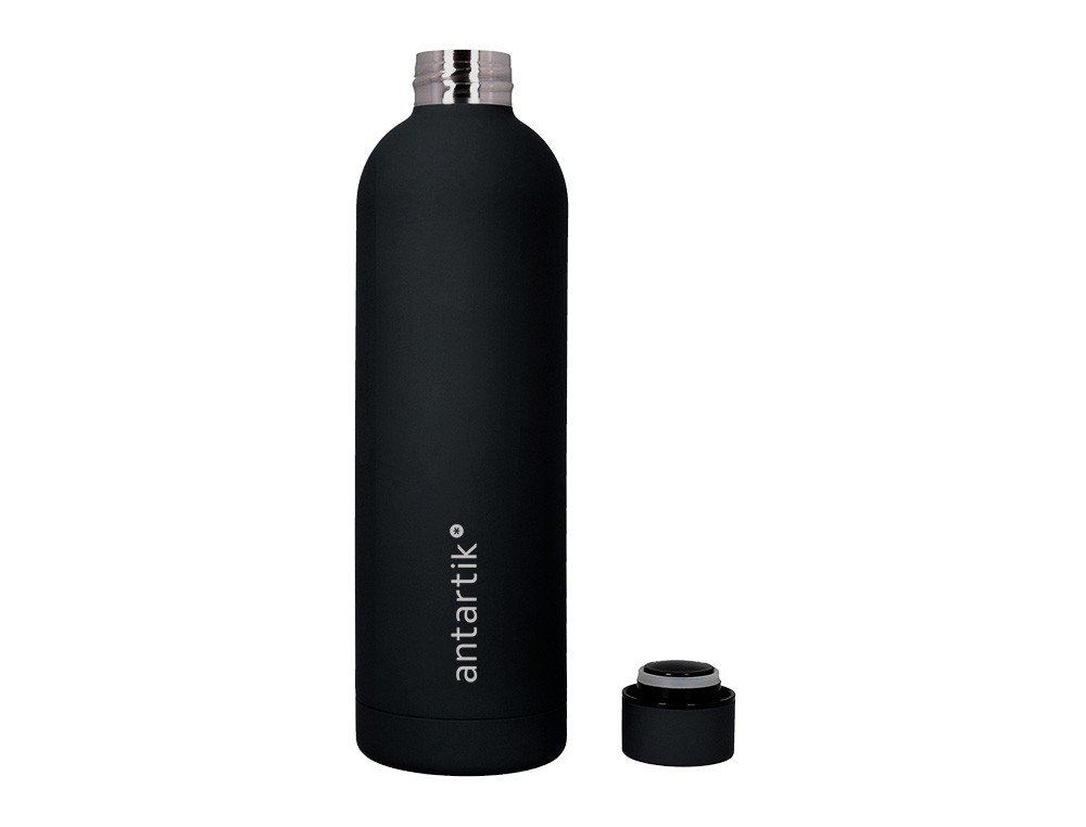 BOUTEILLE ISOTHERME ANTARTIK ACIER INOXYDABLE SANS BPA     750ML COLORIS NOIR