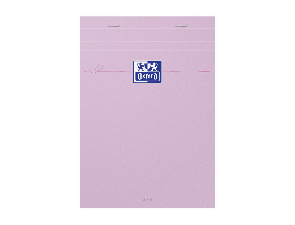 BLOC OXFORD SMART AGRAFE 148X210MM 160 PAGES OPTIK PAPER 5X5