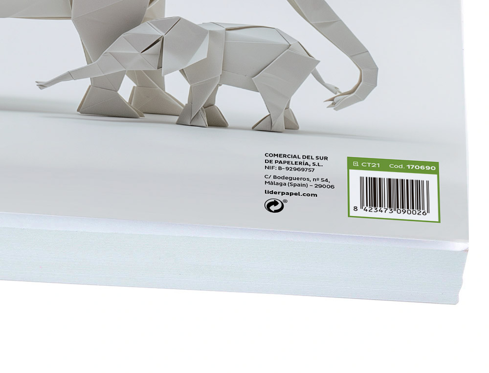 PAPIER CARTONNE LIDERPAPEL A4 240GR COLORIS BLANC PAQUET    100 FEUILLES