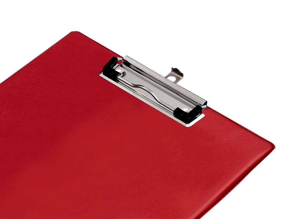 PORTE-BLOC Q-CONNECT DIN A4 PLASTIQUE 50% RECYCLE EPAISSEUR 2,1MM COLORIS ROUGE