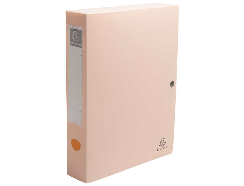 BOITE CLASSEMENT EXACOMPTA SKANDI A4 PP RECYCLE          FERMETURE PRESSION DOS 60MM   COLORIS ASSORTIS