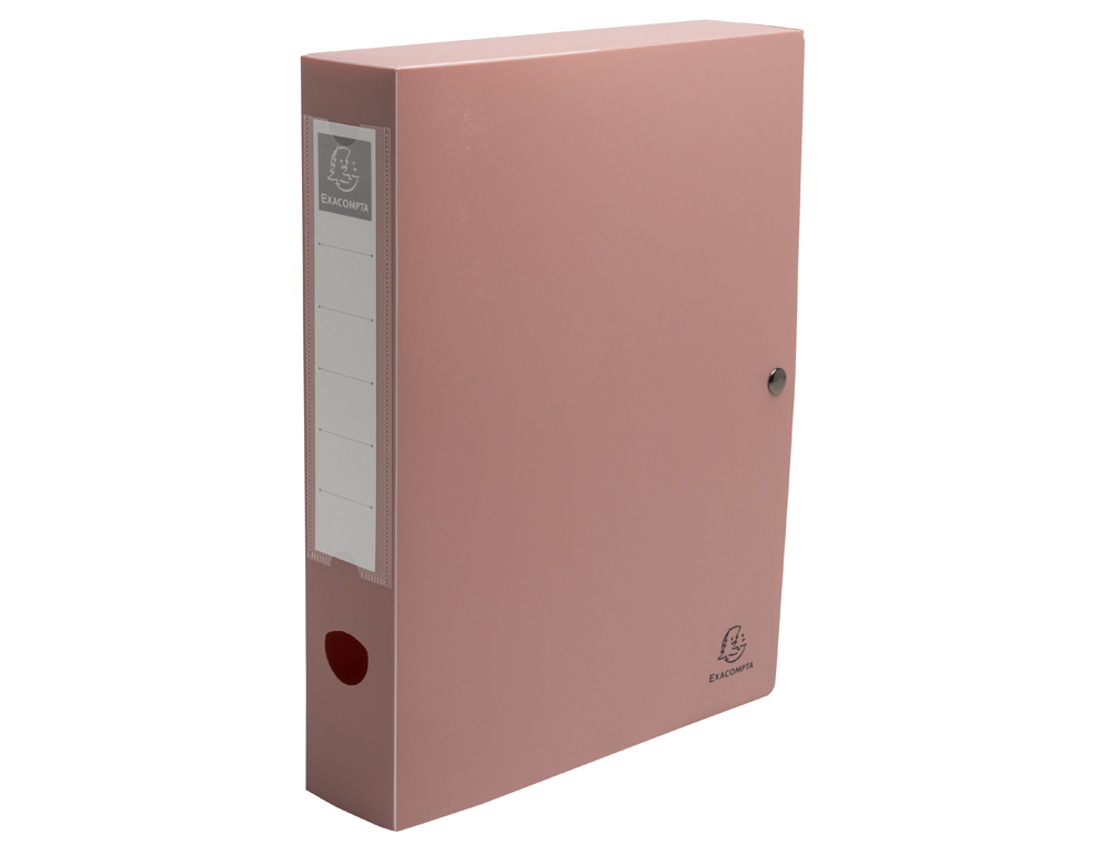 BOITE CLASSEMENT EXACOMPTA SKANDI A4 PP RECYCLE          FERMETURE PRESSION DOS 60MM   COLORIS ASSORTIS