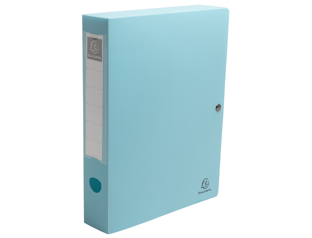 BOITE CLASSEMENT EXACOMPTA SKANDI A4 PP RECYCLE          FERMETURE PRESSION DOS 60MM   COLORIS ASSORTIS