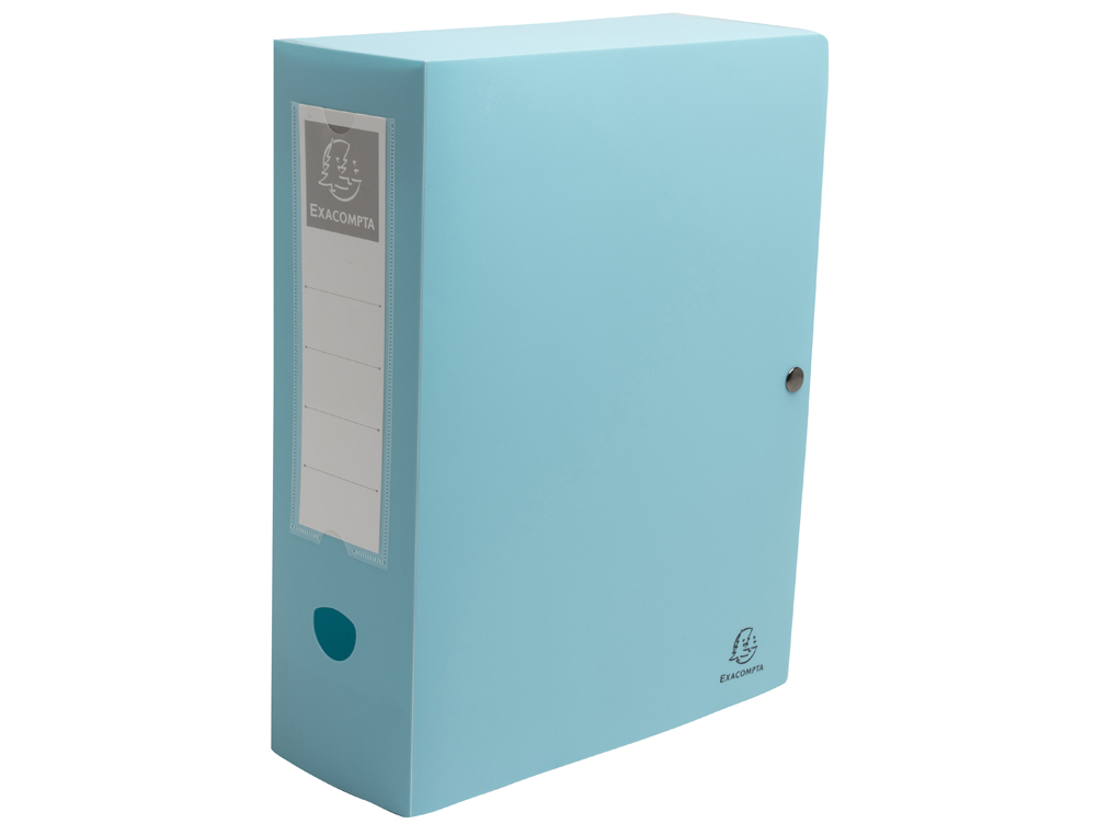 BOITE CLASSEMENT EXACOMPTA SKANDI A4 PP RECYCLE          FERMETURE PRESSION DOS 100MM  COLORIS ASSORTIS