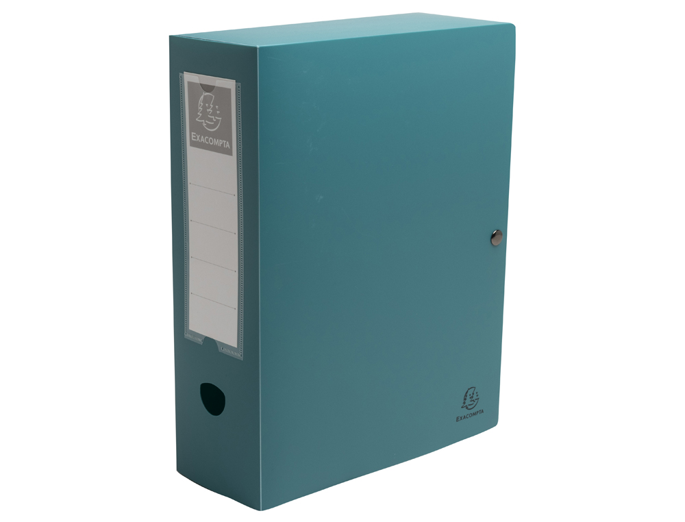BOITE CLASSEMENT EXACOMPTA SKANDI A4 PP RECYCLE          FERMETURE PRESSION DOS 100MM  COLORIS ASSORTIS