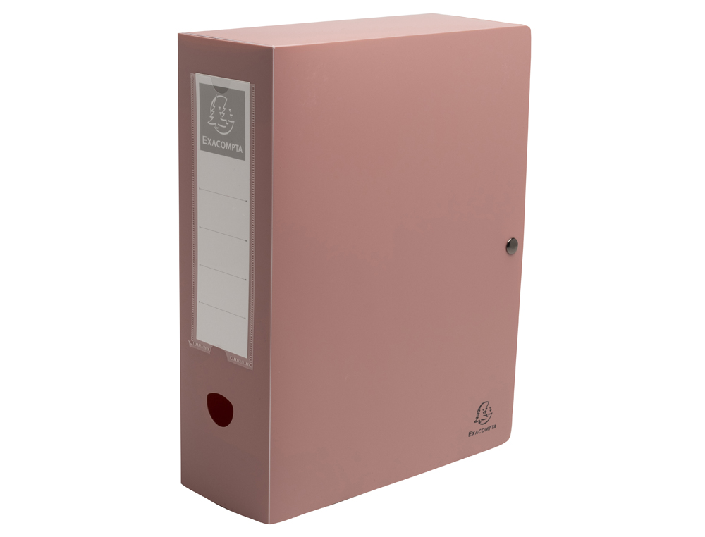 BOITE CLASSEMENT EXACOMPTA SKANDI A4 PP RECYCLE          FERMETURE PRESSION DOS 100MM  COLORIS ASSORTIS