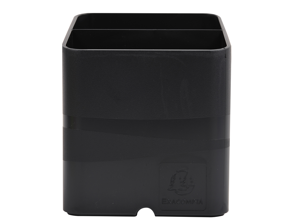 POT A CRAYONS EXACOMPTA PEN-CUBE ECOBLACK 2           COMPARTIMENTS COLORIS NOIR