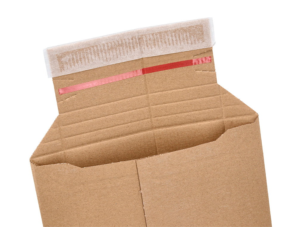POCHETTE D'EXPEDITION Q-CONNECT CARTON 100% RECYCLE ET RECYCLABLE FERMETURE AUTO-ADHESIVE 314X252X72MM COLORIS KRAFT