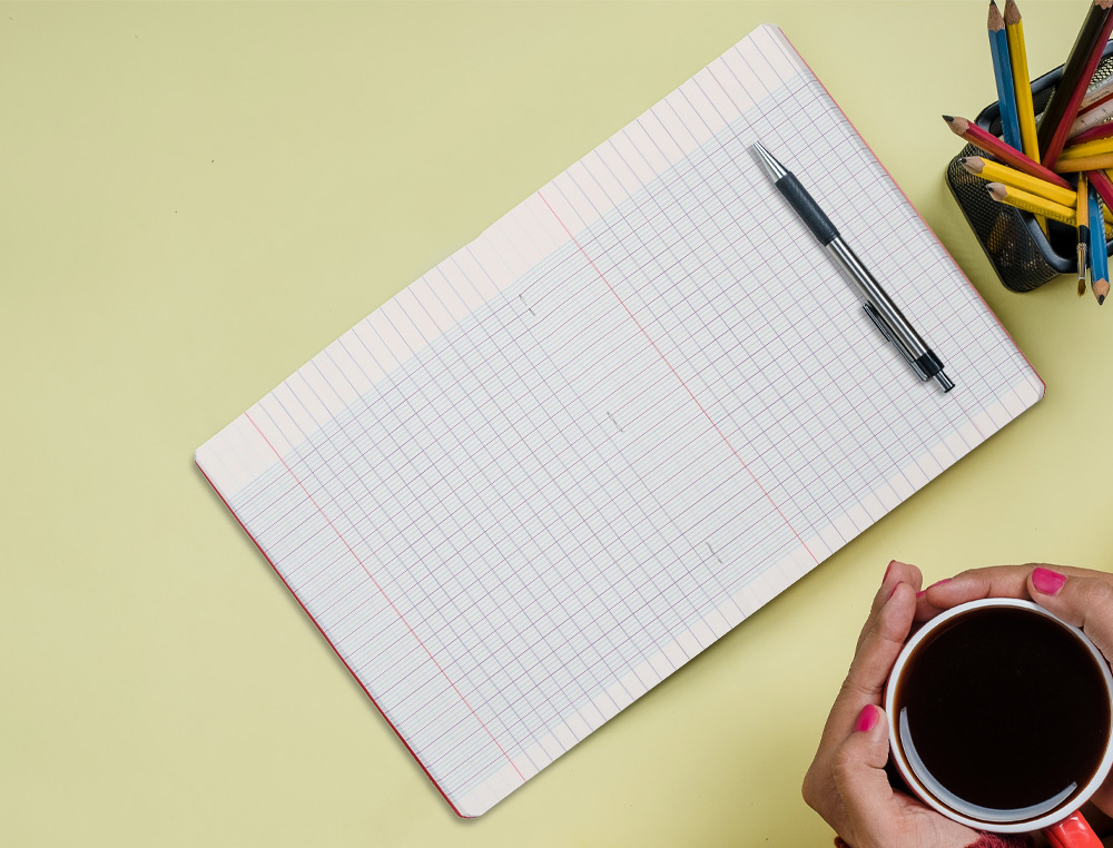CAHIER PIQURE LIDERPAPEL COUVERTURE PP 170X220MM 96P   SEYES COLORIS ROUGE