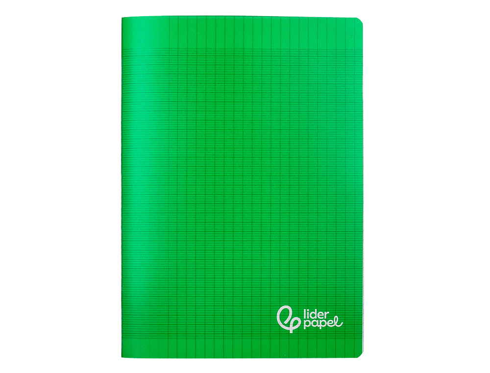 CAHIER PIQURE LIDERPAPEL COUVERTURE PP 210X297MM 96P   SEYES COLORIS VERT