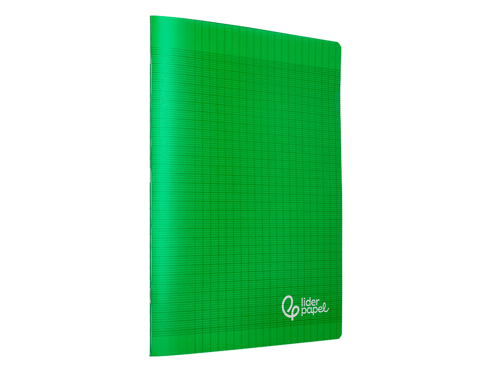 CAHIER PIQURE LIDERPAPEL COUVERTURE PP 210X297MM 96P   SEYES COLORIS VERT
