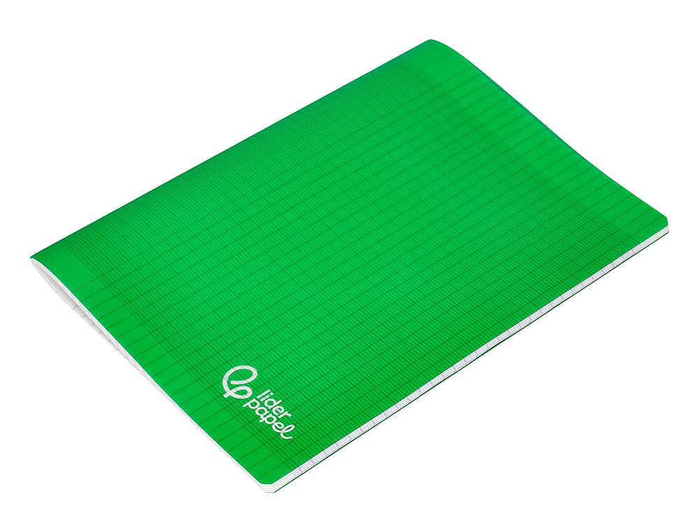 CAHIER PIQURE LIDERPAPEL COUVERTURE PP 210X297MM 96P   SEYES COLORIS VERT