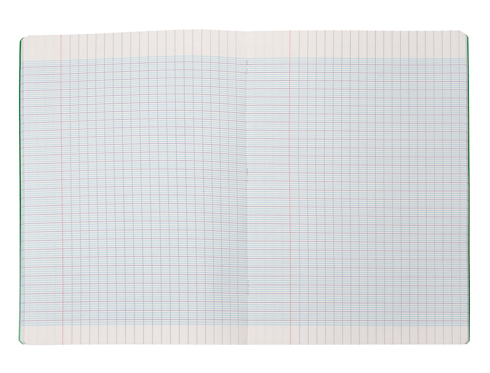 CAHIER PIQURE LIDERPAPEL COUVERTURE PP 210X297MM 96P   SEYES COLORIS VERT