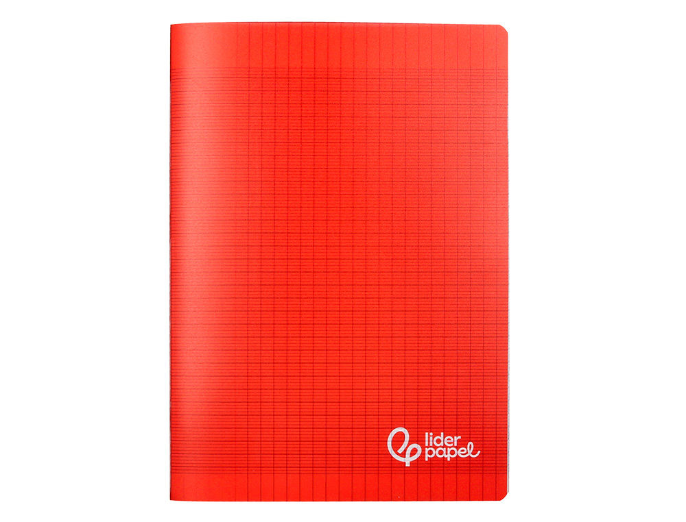 CAHIER PIQURE LIDERPAPEL COUVERTURE PP 240X320MM 96P   SEYES COLORIS ROUGE