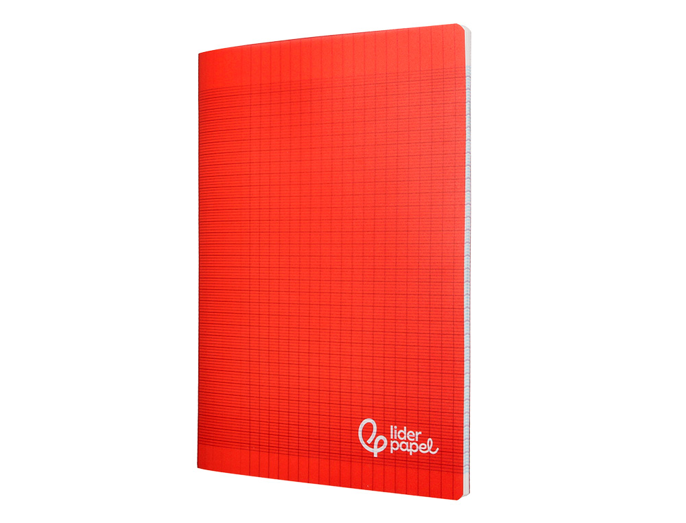 CAHIER PIQURE LIDERPAPEL COUVERTURE PP 240X320MM 96P   SEYES COLORIS ROUGE