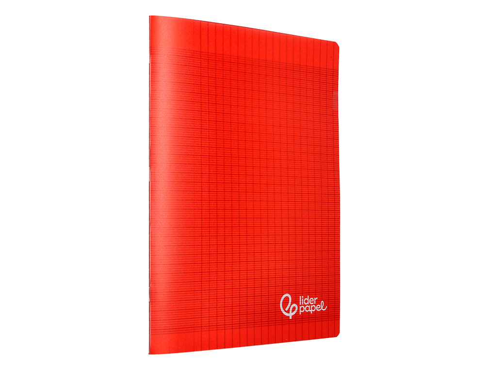 CAHIER PIQURE LIDERPAPEL COUVERTURE PP 240X320MM 96P   SEYES COLORIS ROUGE