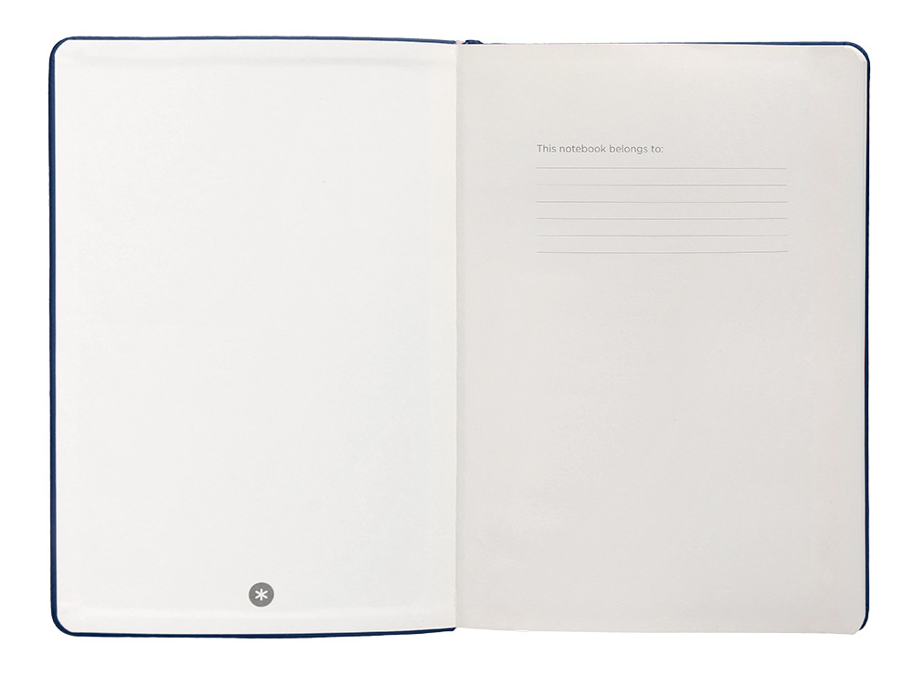 CARNET A5 ANTARTIK NOTES LIGNECOUVERTURE RIGIDE FERMETURE   ELASTIQUE 100 PAGES 80GR      COLORIS BLEU MARINE