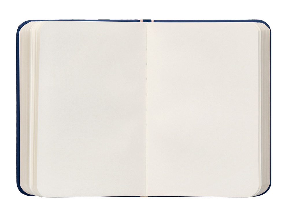 CARNET A7 ANTARTIK NOTES PAPIER UNI IVOIRE COUVERTURE RIGIDE FERMETURE ELASTIQUE 80 PAGES 80GR COLORIS BLEU MARINE