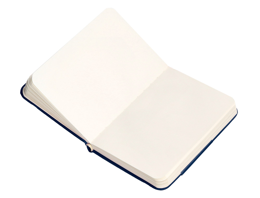 CARNET A7 ANTARTIK NOTES PAPIER UNI IVOIRE COUVERTURE RIGIDE FERMETURE ELASTIQUE 80 PAGES 80GR COLORIS BLEU MARINE