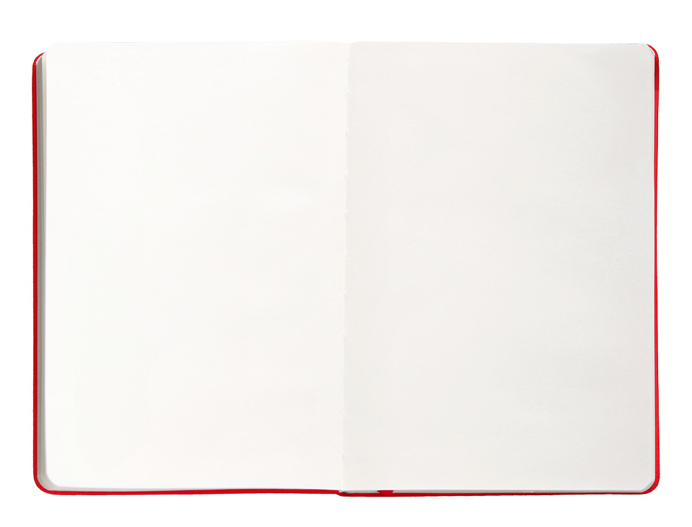 CARNET A5 ANTARTIK NOTES PAPIER UNI IVOIRE COUVERTURE  RIGIDE FERMETURE ELASTIQUE 100PAGES 80GR COLORIS ROUGE