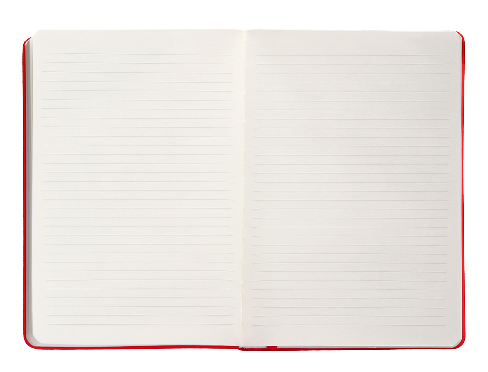 CARNET FERMETURE ELASTIQUE ANTARTIK NOTES COUVERTURE RIGIDE A5 LIGNE 100 FEUILLES 80GR FSC COLORIS ROUGE