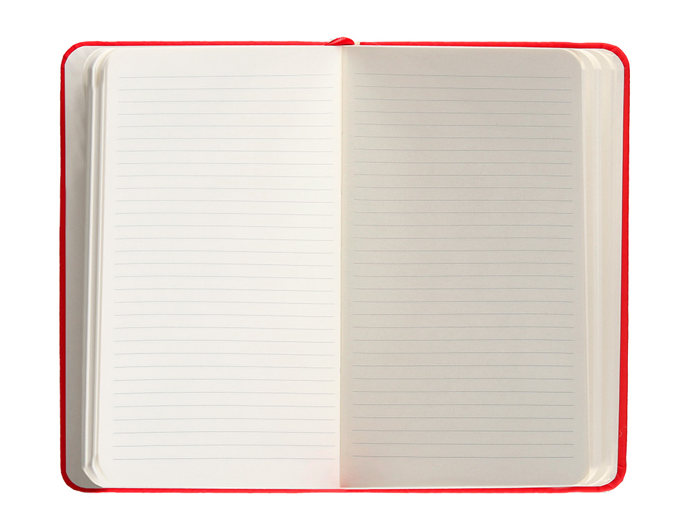 CARNET FERMETURE ELASTIQUE ANTARTIK NOTES COUVERTURE     RIGIDE A6 LIGNE 100 FEUILLES  80GR FSC COLORIS ROUGE
