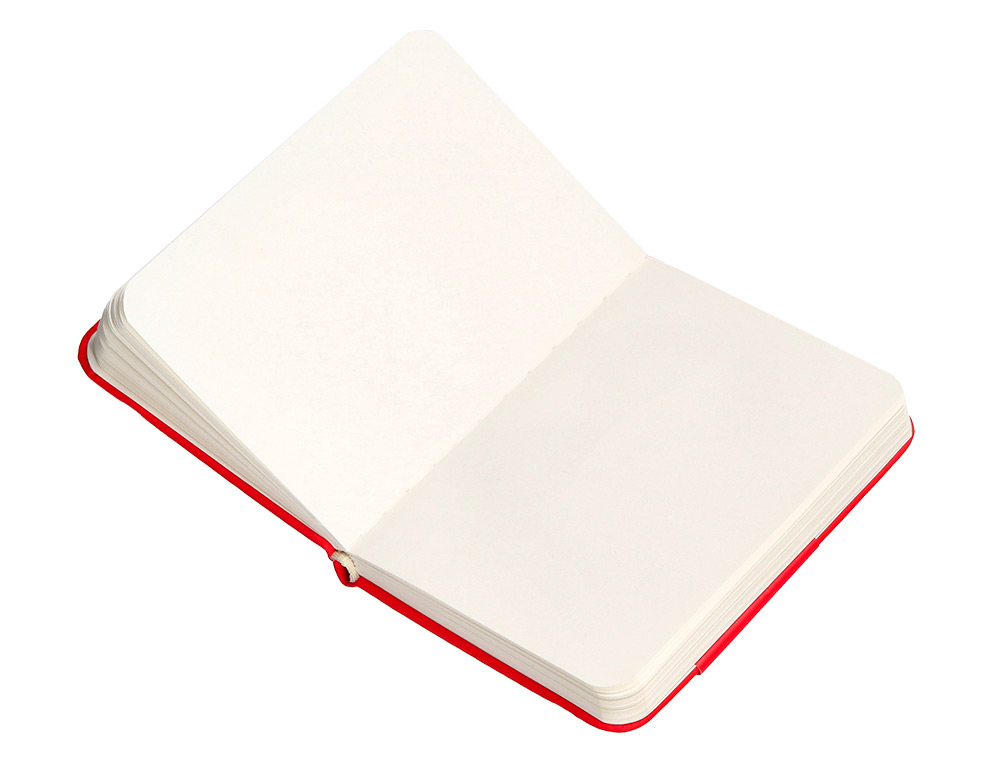 CARNET FERMETURE ELASTIQUE ANTARTIK NOTES COUVERTURE RIGIDE A7 PAPIER UNI IVOIRE 80 FEUILLES 80GR FSC COLORIS ROUGE